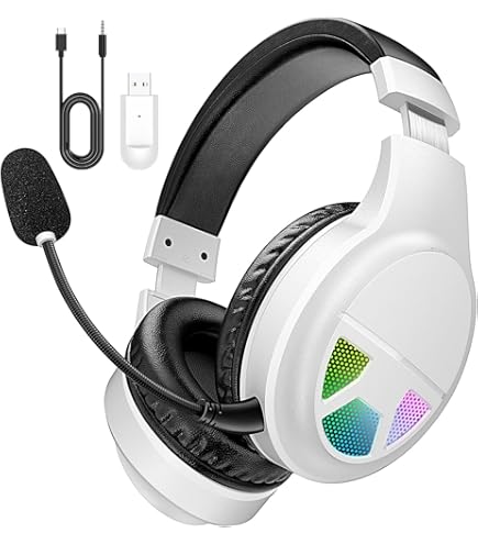 Amazon.co.jp: ゲーミングヘッドセット 有線 無線両用 低遅延 USB 2.4